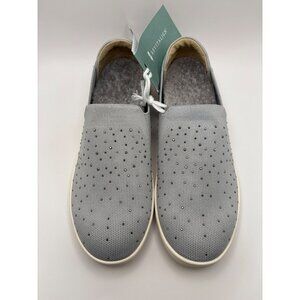 Revitalign Orthotic Embellished Slip On Sneaker Faux Fur Insole Gray 6.5 NEW